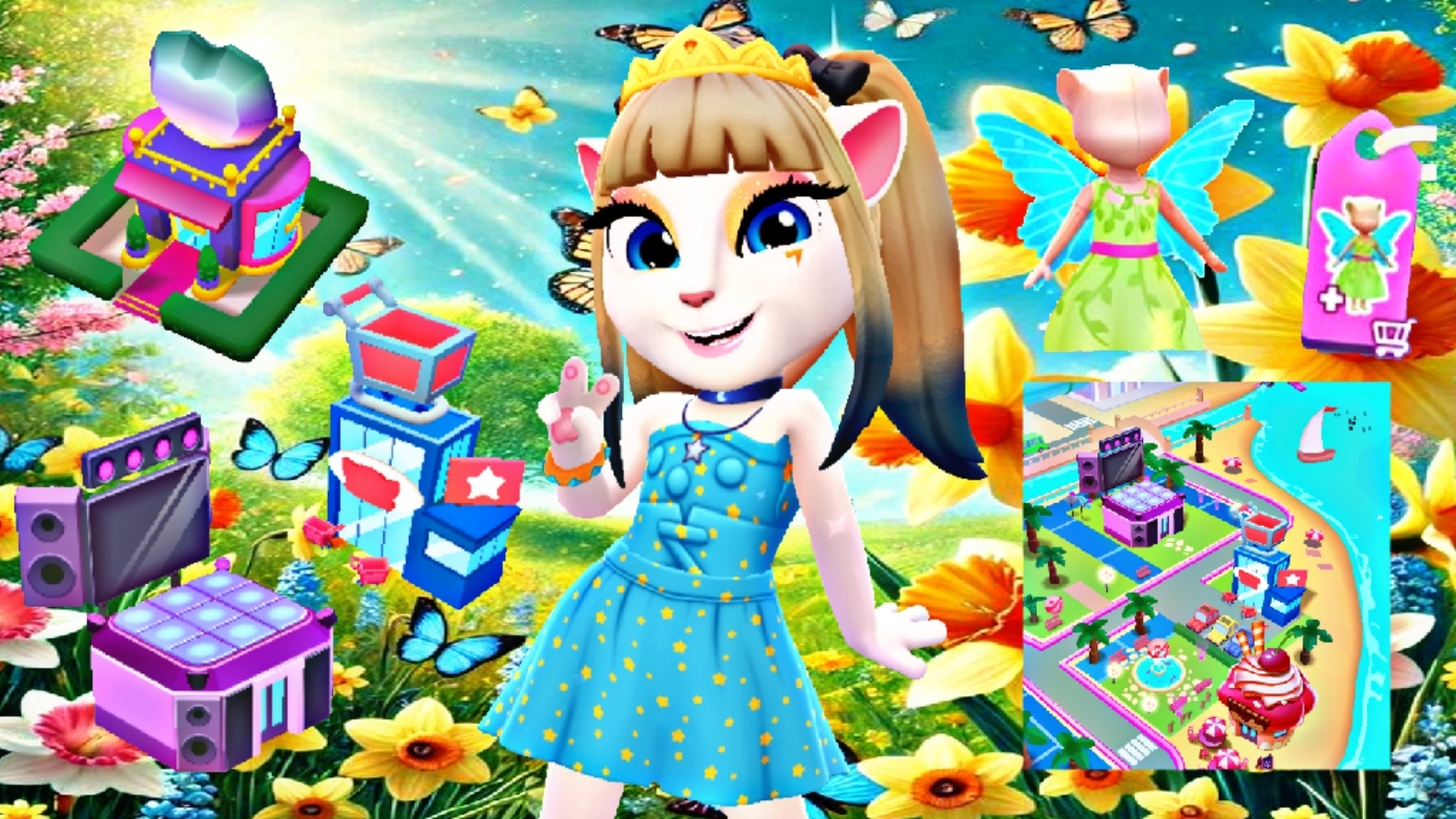 Крупное весение обновление в игре Анджела2🌸☘️🌷🏙️💃 смотреть онлайн