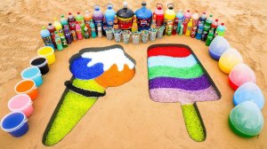 Как приготовить радужное мороженое с Orbeez, Big Pepsi, Coca Cola, Fanta против Mentos и популярных