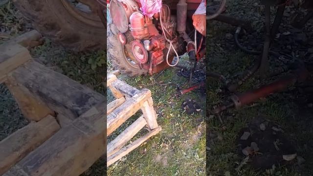 "Полетів" вижимний підшипник. знімаю двигун з Т-16. Частина 1 смотреть онлайн