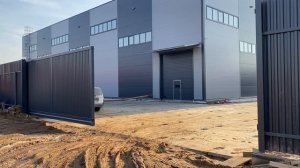 Откатные ворота 11,5 м x 2,8 м - открывание