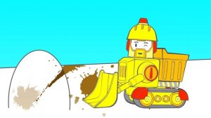 Раскраска из мультфильма Робокар Поли: асфальтоукладчик, грузовик