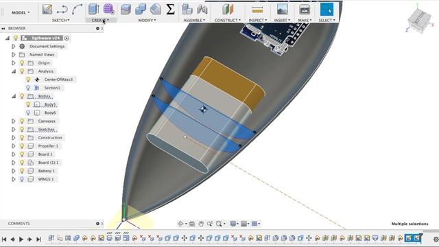 Уроки Fusion 360: заполнение сложного профиля. Fusion 360 Tutorial: Loft Using Rail Curves смотреть онлайн