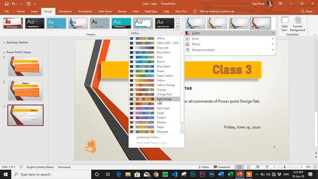 Class 23 - Design Tab | Slide Size, Themes, Variants, Background | PPT Complete Course Urdu | Hindi смотреть онлайн