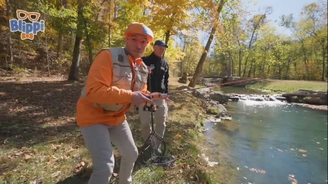 Blippi Caught a Fish Alive 12345 | Outdoor Adventures | Educational Videos for Kids смотреть онлайн