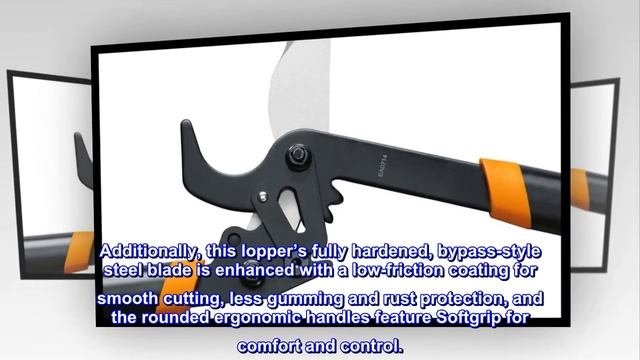 Fiskars 394801-1003 PowerGear2 Bypass Lopper, 32 Inch, Black/Orange смотреть онлайн