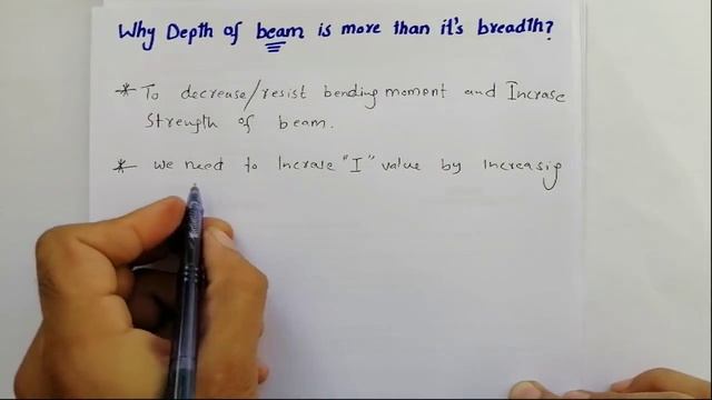 Why depth of beam is more than its breadth/width? Why breadth of beam is shorter than Depth? смотреть онлайн