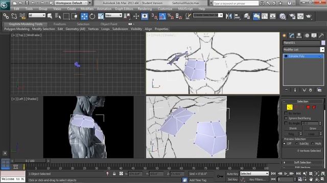 3DS Max Character Modeling Tutorial | Starting the Torso смотреть онлайн