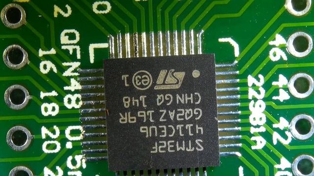 SRM32F411CE Soldering UFQFPN48 0.5mm Pitch.