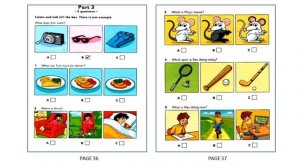 STARTERS 1 LISTENING TEST 3 NEW FORMAT