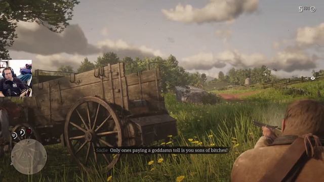 Episode #40: Riding the coach with hot-headed Sadie | Red Dead Redemption 2 смотреть онлайн