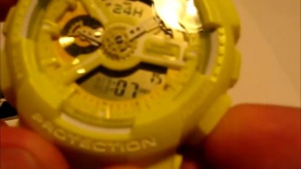 Настройка часов Casio G-SHOCK GA-110