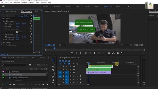 Bubble Message || CLASS-32 Urdu/Hindi || adobe premiere 2019 смотреть онлайн