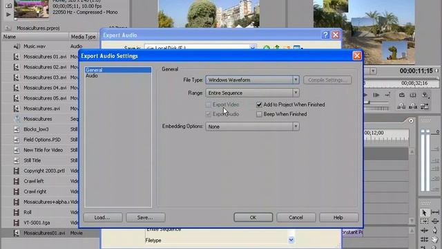 Exporting the sequence in Adobe Premiere Pro 2.0 - To an Audio file.mov смотреть онлайн