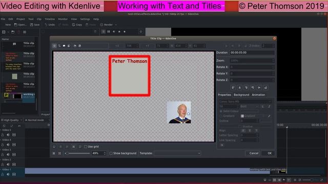 Tutorial: How To Work With Titles On Your Video Editor -Kdenlive