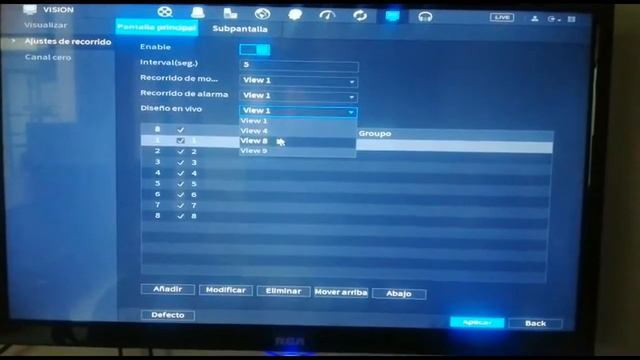 Visualización secuencial de camaras en grabador Dahua смотреть онлайн