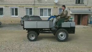 Самодельный минитрактор --- homemade mini tractor