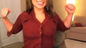 Her Big Boobs Busting These Button