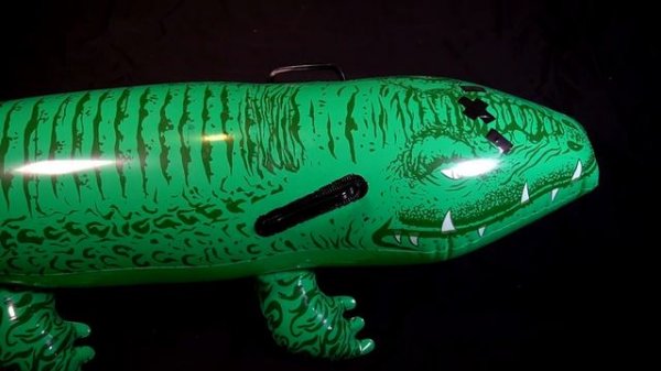 Popping inflatable Crocodile part 5