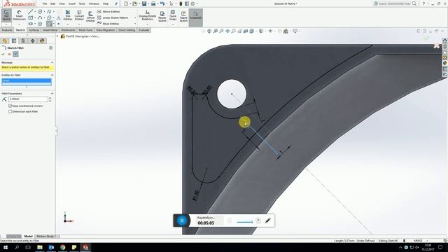 SolidWorks Tutorial Fan Body Modelling смотреть онлайн
