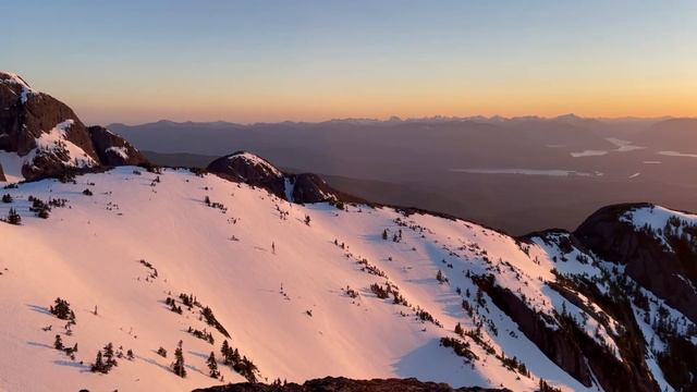 Mount Cokely Summit Sunset Vancouver Island смотреть онлайн