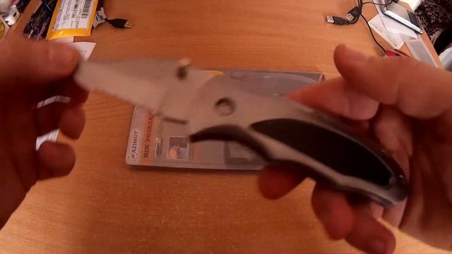 Обзор. Нож складной с чехлом AZIMUT смотреть онлайн