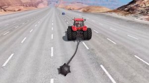 МАШИНЫ, ЯМЫ И БУЛОВА НА ЦЕПИ! Испытание для машин в игре Beamng drive. Гоша и Чич.