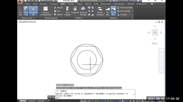 How to make nut in autocad смотреть онлайн