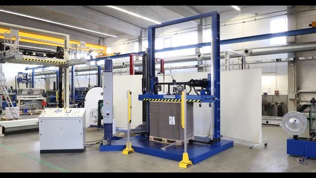 MOSCA KZV 111 Combi Fully Automatic Pallet Strapping Machine with integrated Stretch Wrapper смотреть онлайн