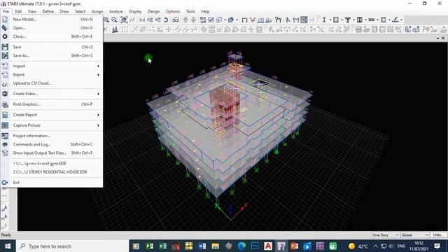 EXPORT COLUMNS REACTION  TO SAFE MODEL FROM ETABS MODEL FOR RAFT FOUNDATION OR PILE FOUNDATION