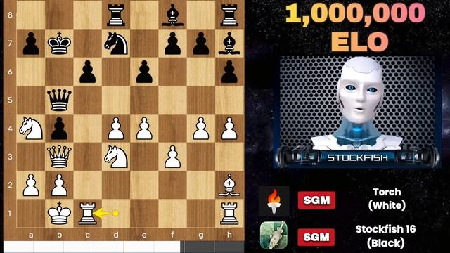 INSANE 1,000,000 ELO CHESS: Stockfish 16 Vs New Torch Version 🔥 | Chess Strategy | Chess Com | AI
