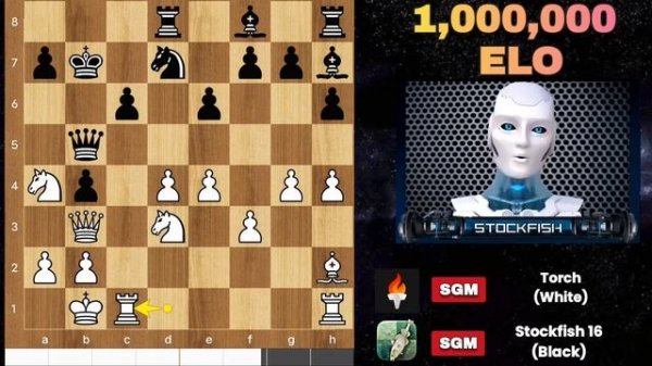 INSANE 1,000,000 ELO CHESS: Stockfish 16 Vs New Torch Version 🔥 | Chess Strategy | Chess com | AI