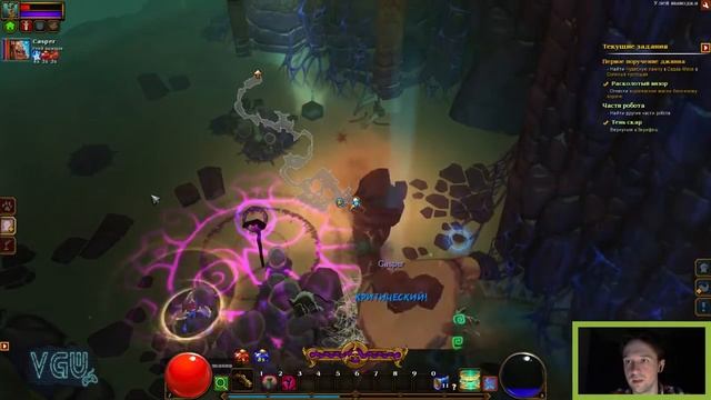 Torchlight 2 - Прохождение. Скиталец. Хардкор. Часть 19: Место роения. Улей выводка. Трубы робота смотреть онлайн