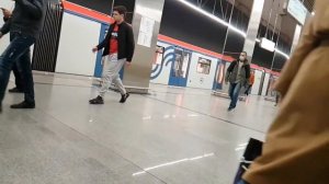 Шум метро поездов, станция Косино
