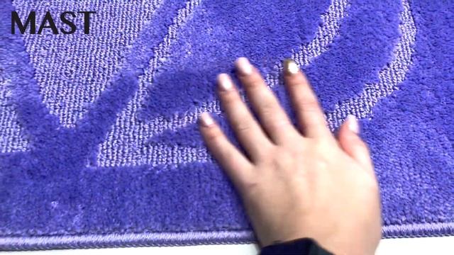 Коврик для ванной и туалета MAST MN Flora d lilac смотреть онлайн