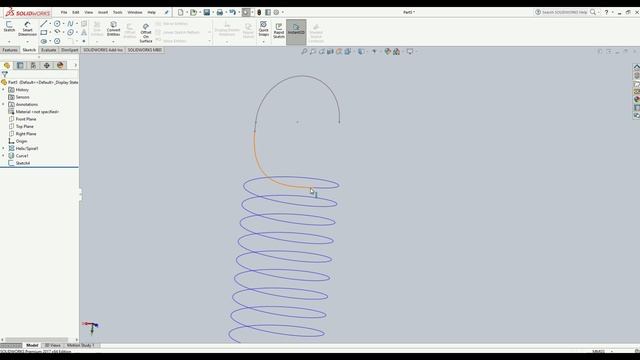 SolidWorks - Tension Spring смотреть онлайн