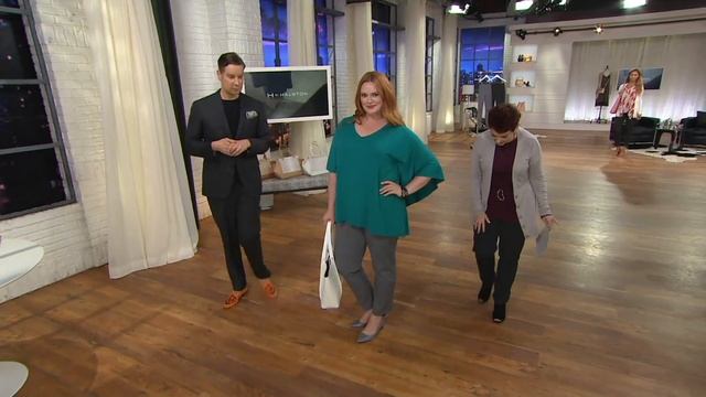 H by Halston Studio Stretch Tapered Leg Ankle Pants on QVC смотреть онлайн