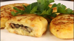 Картофельные зразы с грибами ! Блюдо в пост.