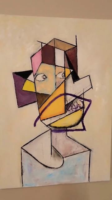 Abstract portrait orange pink,and yellow oil paint pastel contemporarymodern #short #oilpaintshort смотреть онлайн