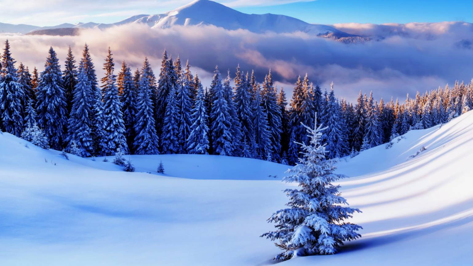 Эпичная музыка. Красивый зимний пейзаж. Мотивационная музыка.