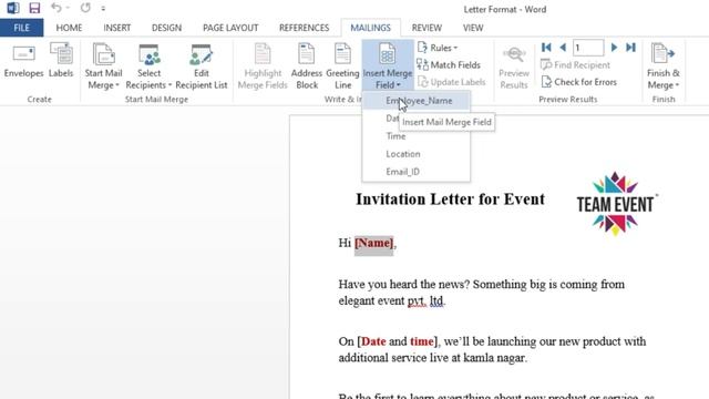 📧 Mail Merge In MS Word To Send Multiple Emails