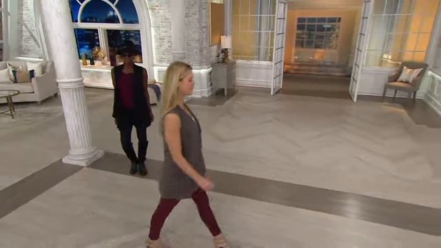 Barefoot Dreams Chic Lite Drape Front Calypso Vest on QVC смотреть онлайн