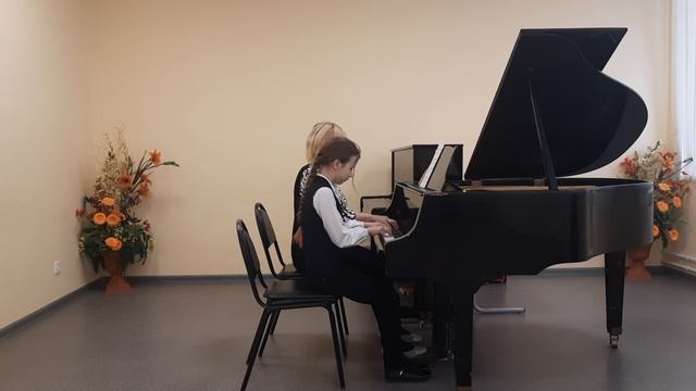 Харитонова А.В. и Передумова Ольга.Эх, дороги_Фортепианный ансамбль