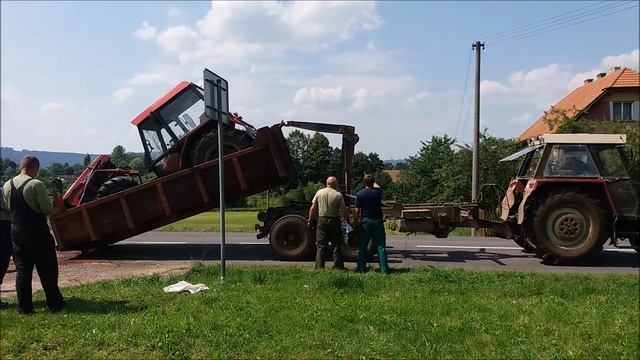 Zetor 7745 nehoda. смотреть онлайн