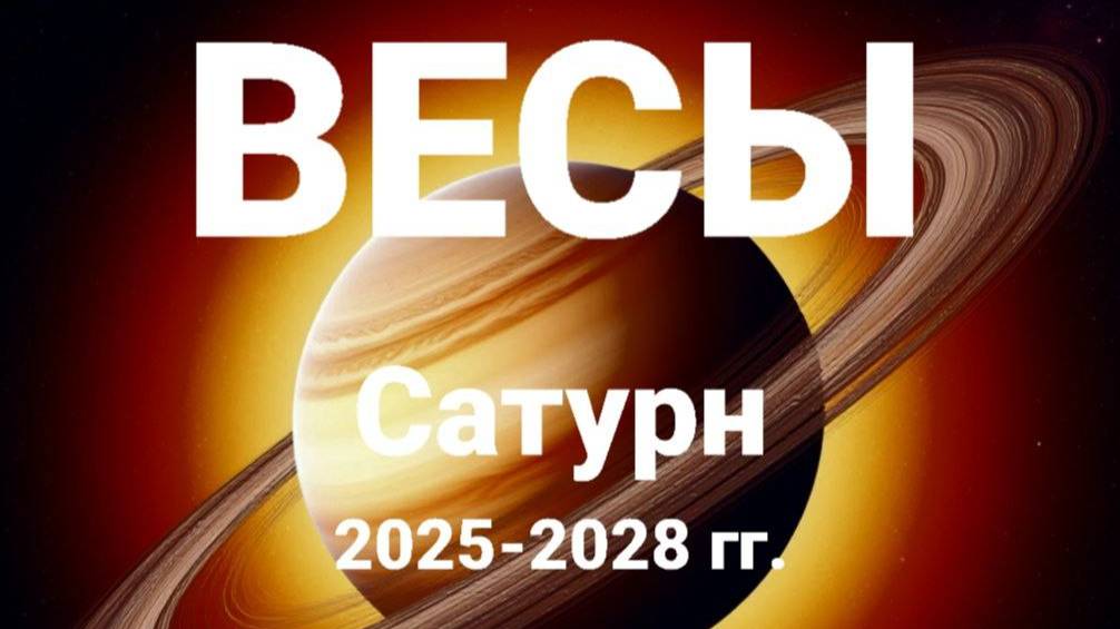 Весы. Сатурн 2025-2028 гг. Астрологический прогноз смотреть онлайн