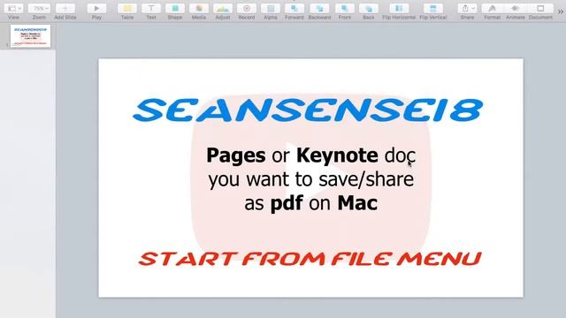 Export, Save Pages or Keynote doc as pdf on Mac смотреть онлайн