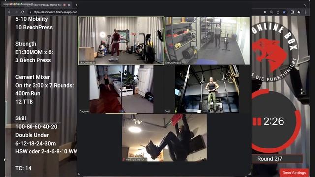 Live Home-WOD 20.12.2022 "Cement Mixer" смотреть онлайн