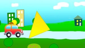 Мультфильмы про машинки - геометрические фигуры - развивающий мультик 2