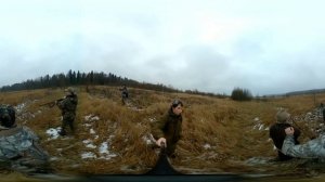 Видео 360° Охота на выпускного фазана в Клинском районе часть 2