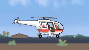 Мультфильм-конструктор - Вертолет скорой помощи- Большая Сборка