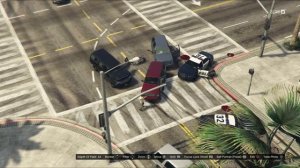 GTA 5 - Martin Madrazo's Gang VS LS Cops At LITTLE PORTOLA (GTA 5 Funny Moments)